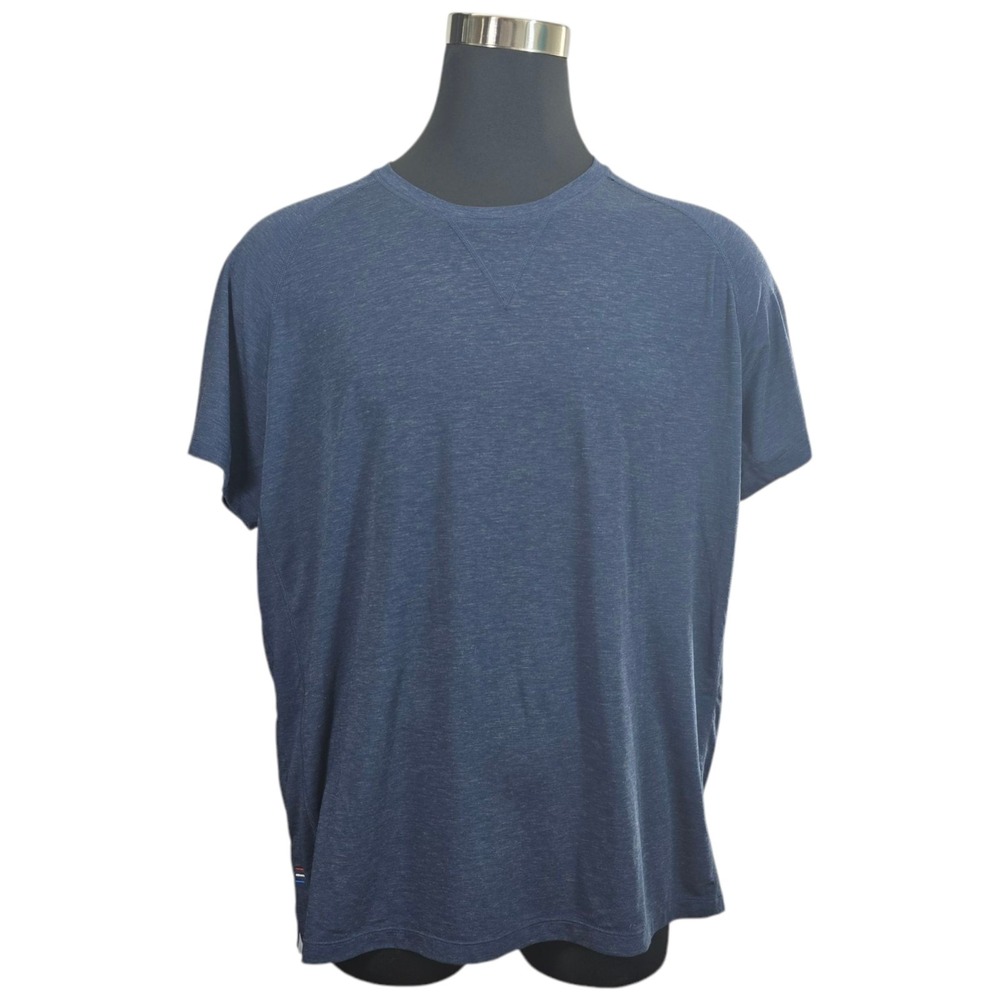 Fourlaps Active Tee XXL Navy Blue RE-UP Heathered Short Sleeve Training Shirt